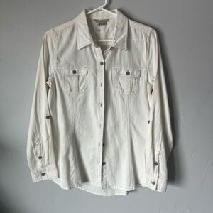 White Denim Shirt